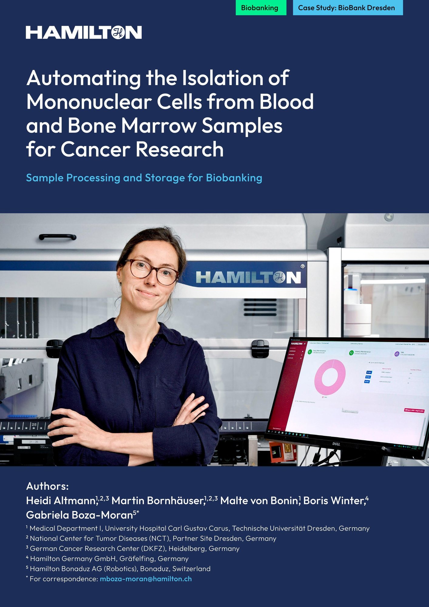 Case Study Biobank Dresden First Page covered